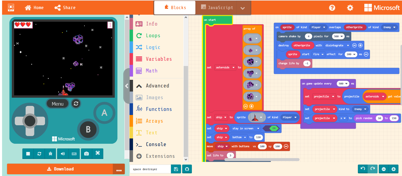 Arcade Makecode