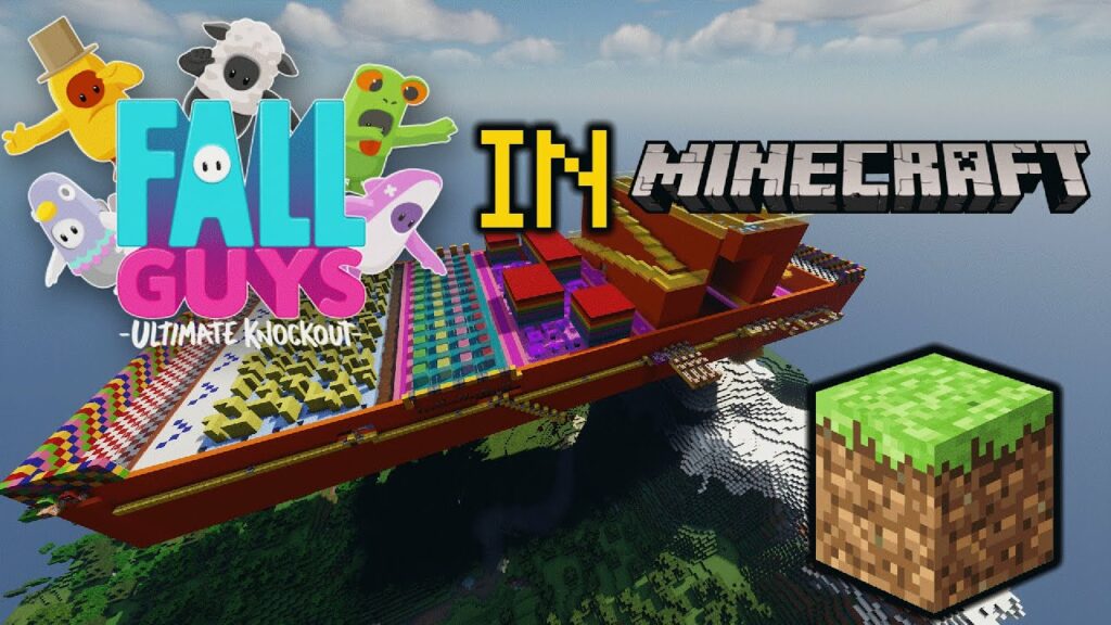 MINECRAFT: Diseño juego FALL GUYS